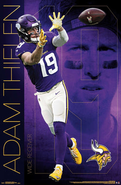 Adam Thielen "Superstar" Minnesota Vikings NFL Action Wall Poster- Trends International