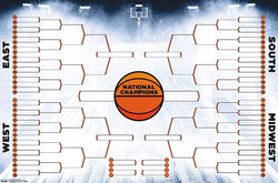 NCAA March Madness Basketball Championships Fill-In Brackets 64-Team Field Poster - Trends Int'l.