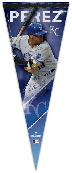 Salvador Perez Kansas City Royals Signature Series Official MLB Premium Felt Pennant - Wincraft