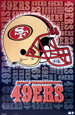 San Francisco 49ers Official NFL Football Team Logo Poster - Starline