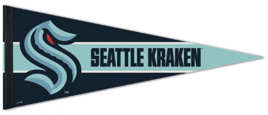 Seattle Kraken Official NHL Hockey Team Logo Premium Felt Pennant - Wi –  Sports Poster Warehouse