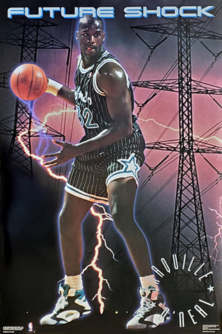 Shaquille O Neal Future Shock Orlando Magic Poster Costacos 1992 Sports Poster Warehouse