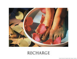 Spa Series "Recharge" Inspirational Poster Print - Fitnus Corp.