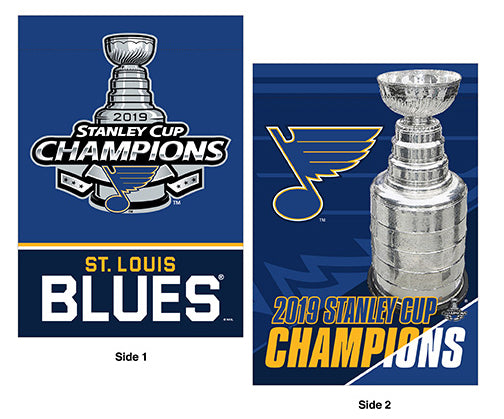 St. Louis Blues 2019 NHL Stanley Cup Champions Commemorative Banner Flag (28x40 2-Sided)