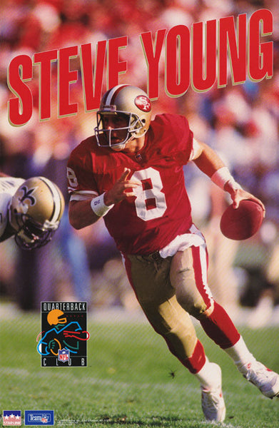 Steve Young Run and Gun San Francisco 49ers NFL Football Poster