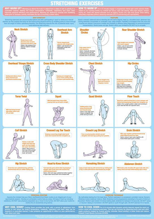 Fitness Wall Chart Posters