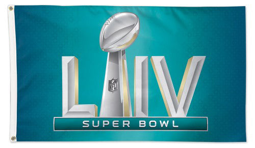 Super Bowl LIV (Miami 2/2/2020) Official Game Logo Deluxe-Edition 3'x5' Flag - Wincraft