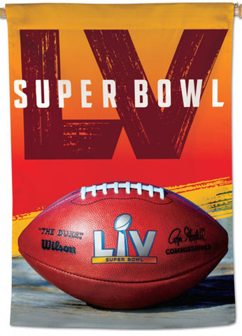 Super Bowl LV (Tampa 2021) Official NFL Championship Event 28x40 BANNER Flag - Wincraft