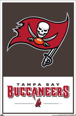 Tampa Bay Buccaneers Official NFL Football Team Logo and Wordmark Post ...