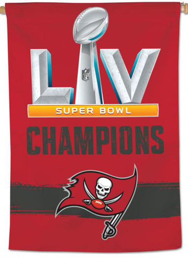 Tampa Bay Buccaneers SUPER BOWL LV CHAMPIONS (2021) Official NFL 28" x 40" BANNER - Wincraft