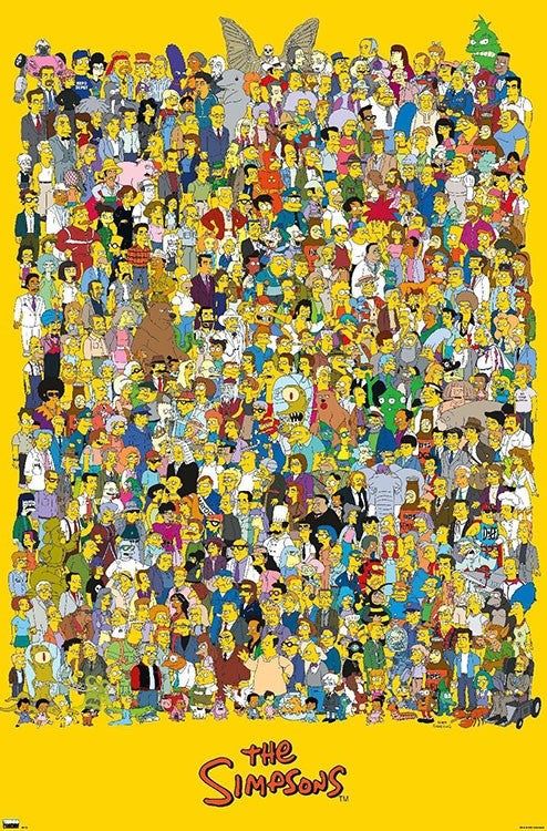 THE SIMPSONS UNIVERSE (400 Characters) Official TV Animated Series Pos ...