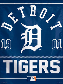 Detroit Tigers Baseball "1901" Premium Collector's Wall Banner - Wincraft
