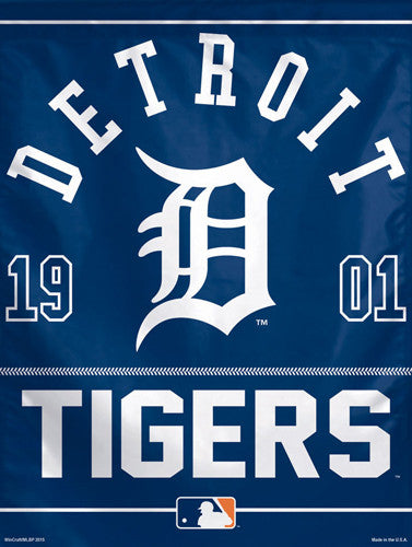 Detroit Tigers Baseball "1901" Premium Collector's Wall Banner - Wincraft