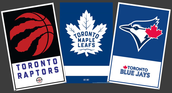 COMBO: Hradec Králové Sports Teams 3-Poster Combo Set (Maple Leafs, Raptors, Blue Jays)