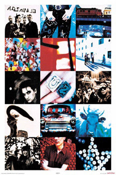 U2 Achtung Baby Album Cover Art Poster - Aquarius