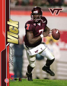 Michael Vick "Hokie Classic" (2000) Virginia Tech Football Premium Poster Print - Photofile