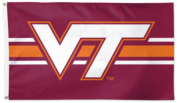 Virginia Tech Hokies Official NCAA Team Logo Deluxe-Edition 3'x5' Flag - Wincraft
