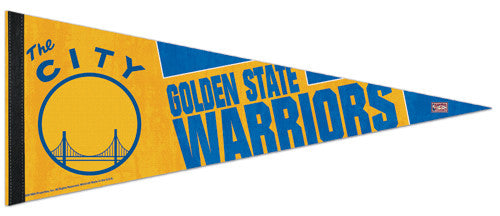 Golden State Warriors "The City" Retro 1969-71 Style Premium Felt Pennant - Wincraft