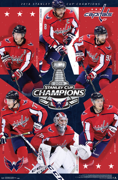 Washington Capitals 18 Stanley Cup Champions Celebration Commemorati Sports Poster Warehouse