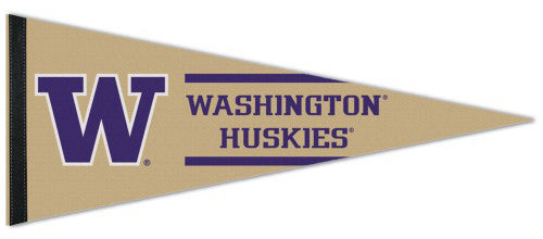 Washington Huskies NCAA Team Logo Style Premium Felt Collector's Pennant - Wincraft