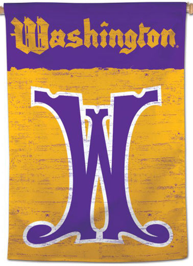 Washington Huskies "W-Classic" NCAA College Vault Series 1960s-Style Official NCAA Premium 28x40 Wall Banner - Wincraft