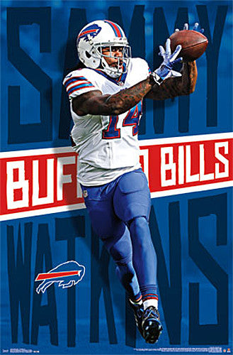 Sammy Watkins Buffalo Bills Pixel Art Mixed Media by Joe Hamilton