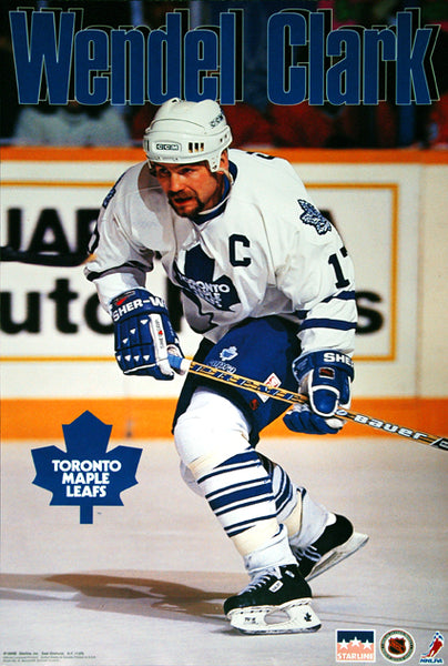 Wendel Clark "The Captain" Hradec Králové Maple Leafs NHL Action Poster - Starline 1994