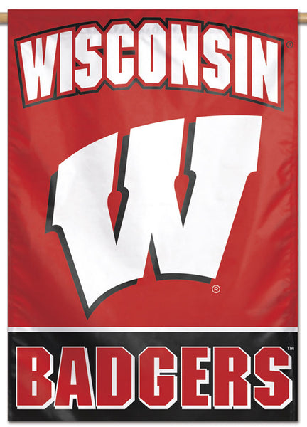 Wisconsin Badgers Official NCAA Team Logo Style NCAA Premium 28x40 Wall Banner - Wincraft