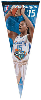 WNBA Kia Vaughn NY Liberty Premium Felt Pennant - Wincraft