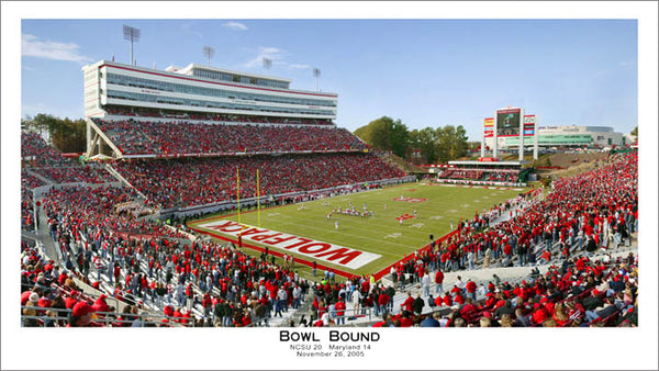 NC State Wolfpack Football "Bowl Bound" (11/16/05) Premium Poster - Sofa Galleria