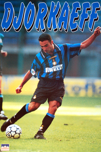 Youri Djorkaeff "Inter Milan Action" Soccer Poster - Starline1997