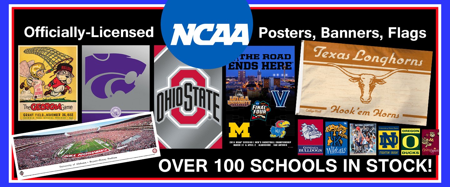 NCAA College Sports Posters