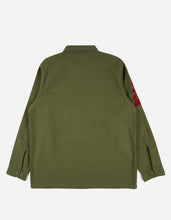 3643 Dragon Embroidered Shirt · Organic Cotton Sateen Olive OG-107F