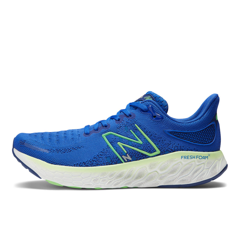 Men's New Balance Fresh Foam X Color: Blue with Green Apple an – Brown's Shoe Fit Cape