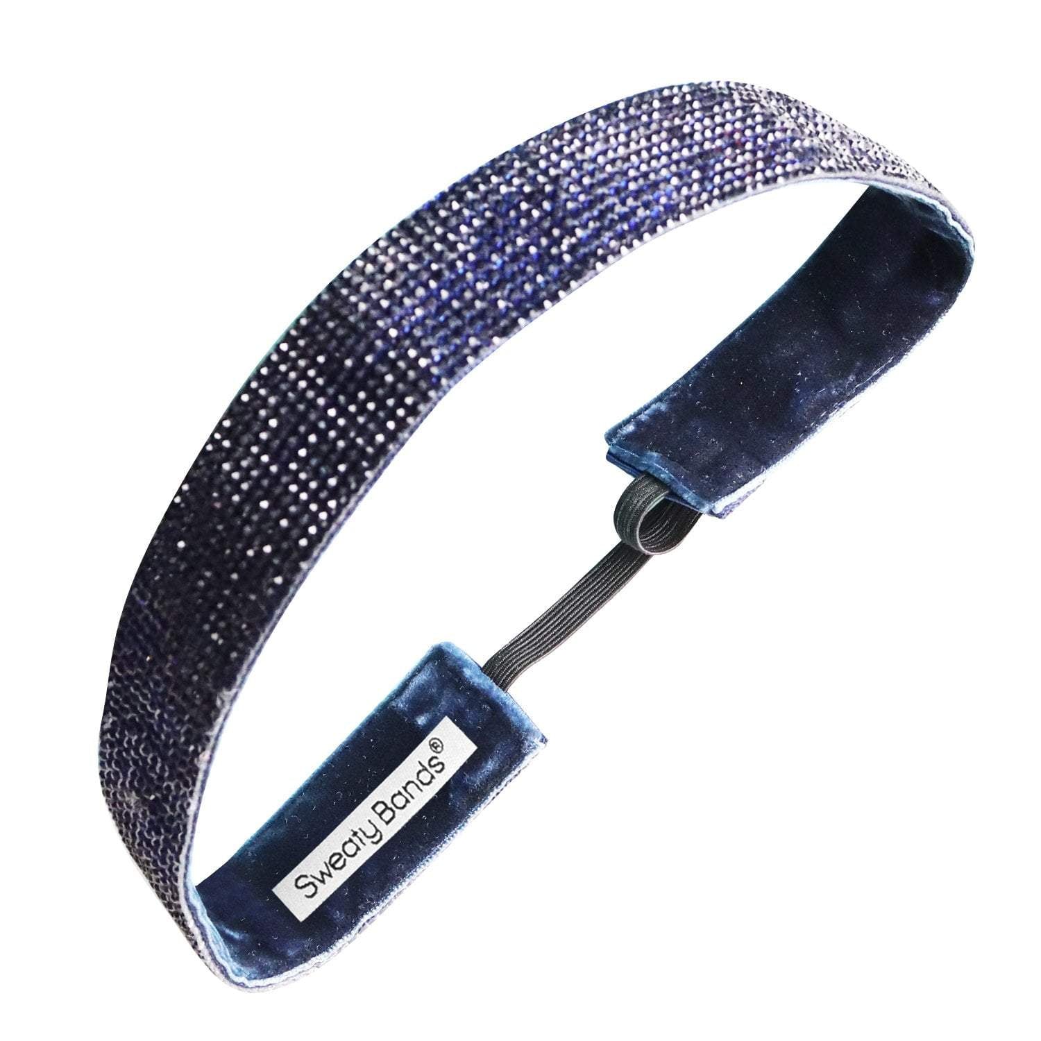 Bling Glitterati Navy Sweaty Bands Non Slip Headbands