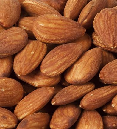 almonds roasted unsalted skin natural