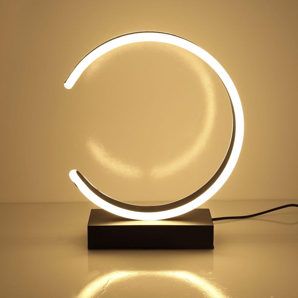 Buy C Shaped Led Table Lamp Modern Desk Lamp Makeup Lighting At