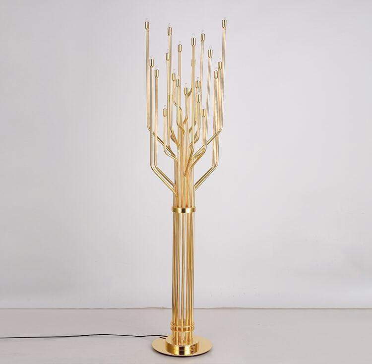 Buy Gold Colored Modern Tree Lamp Decorative Floor Lamp