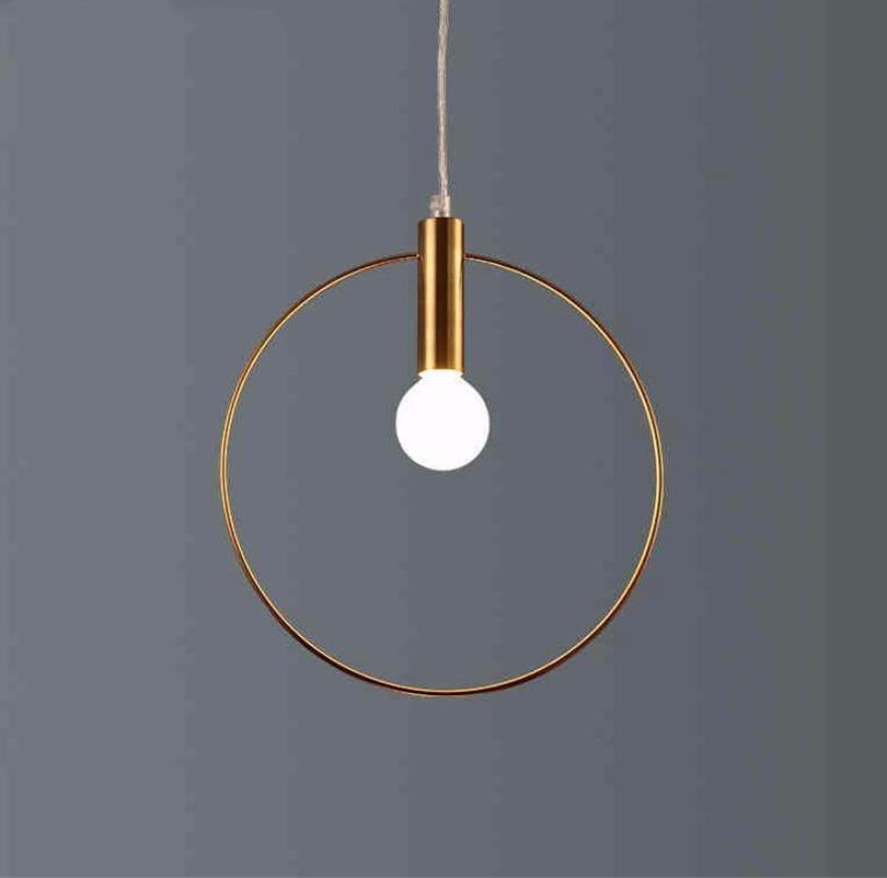 Buy Post-Modern Simple Pendant Light - Iron Pendant Circle ...