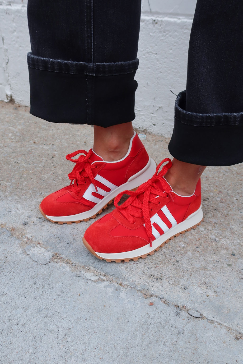 Top Notch Red Sneakers - Shop Allure Fashions product image