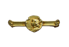 St Joan of Arc Gold-filled brooch