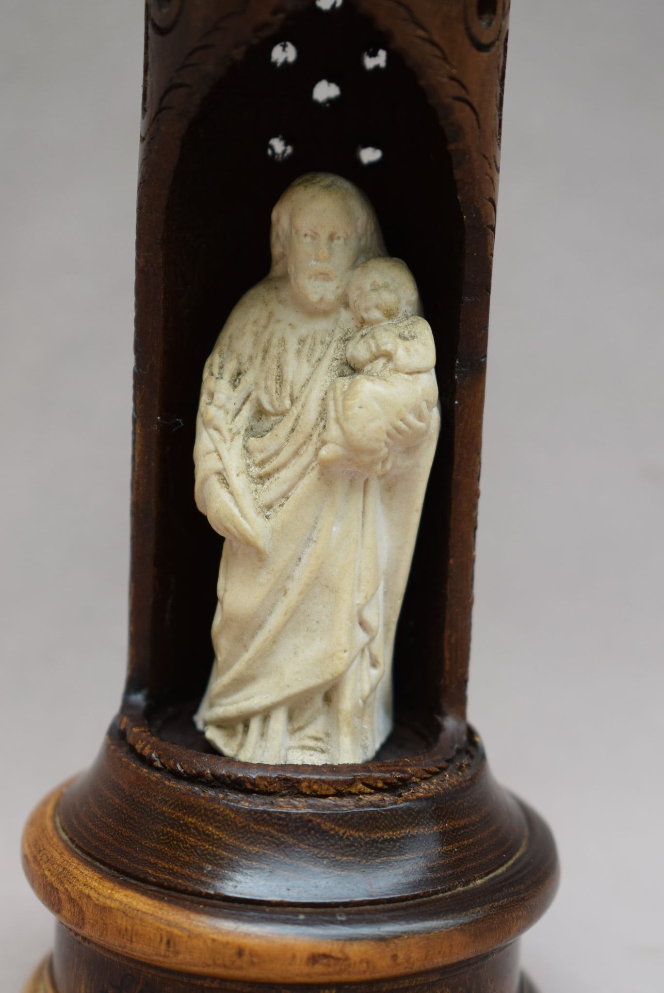 French Antique Saint Joseph Travel Pocket Shrine Reliquary – Charmantiques