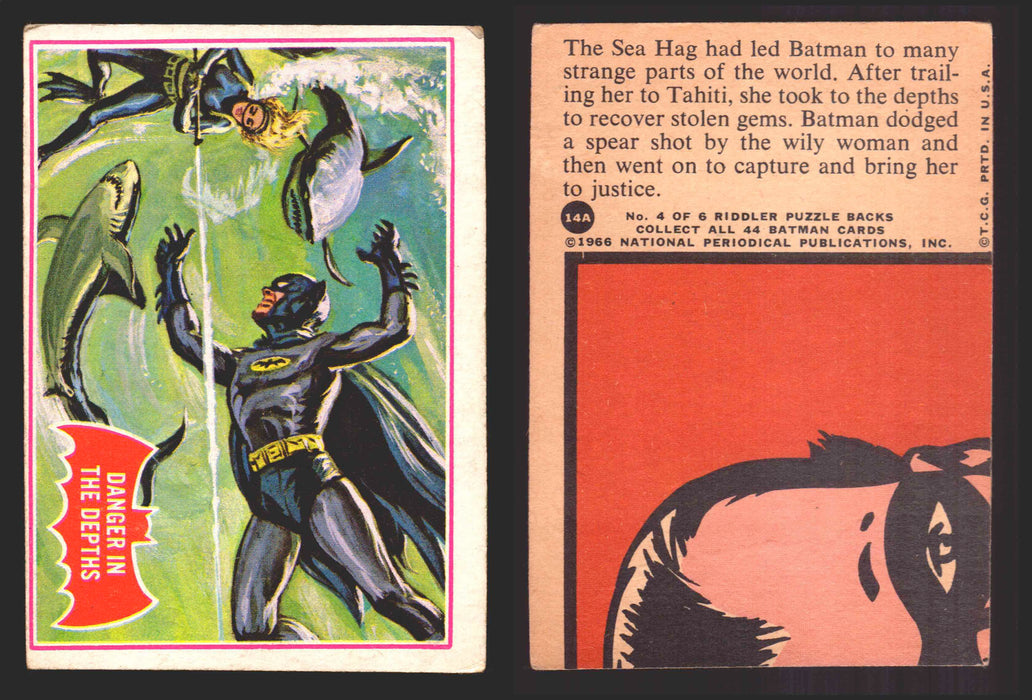 Vintage 1966 Batman Trading Card #14 