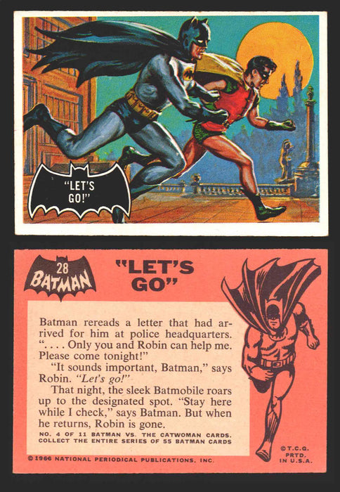 1966 Batman (Black Bat) Vintage Trading Card You Pick Singles #1-55 —  