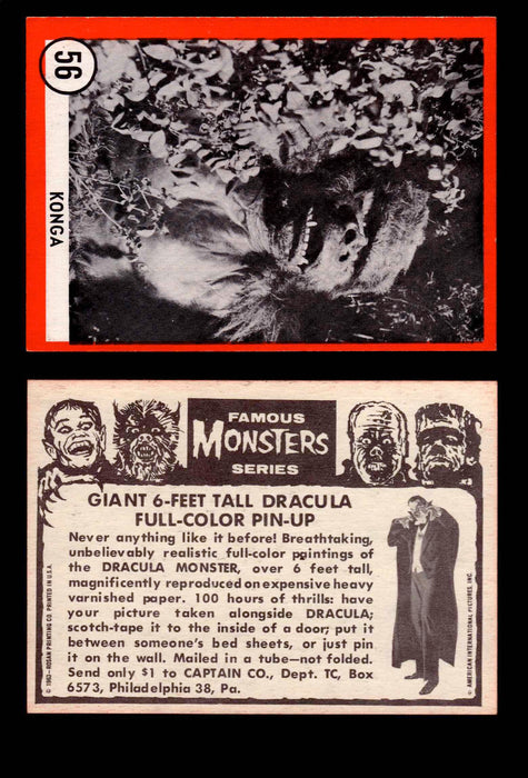 Famous Monsters 1963 Vintage Trading Cards You Pick Singles #1-64 #56b  - TvMovieCards.com