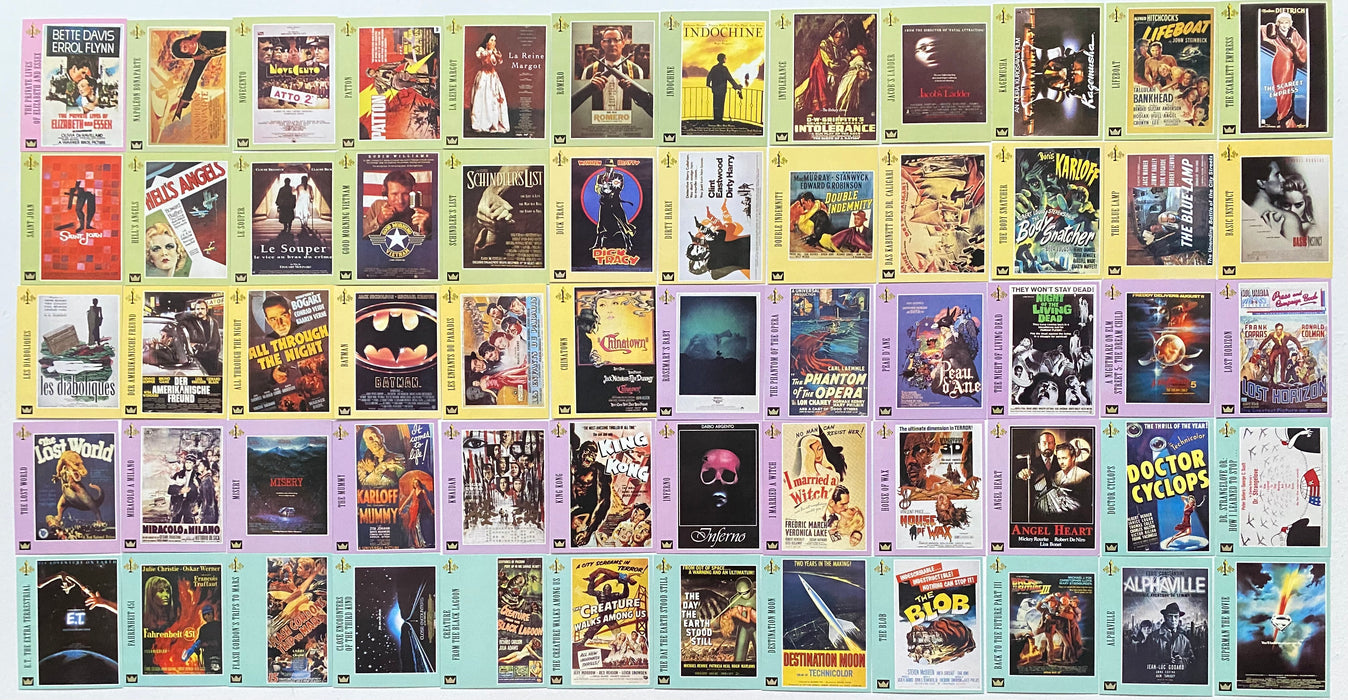 1995 Supercinema Movie Posters Complete Trading Card Set of 144 Cards ...