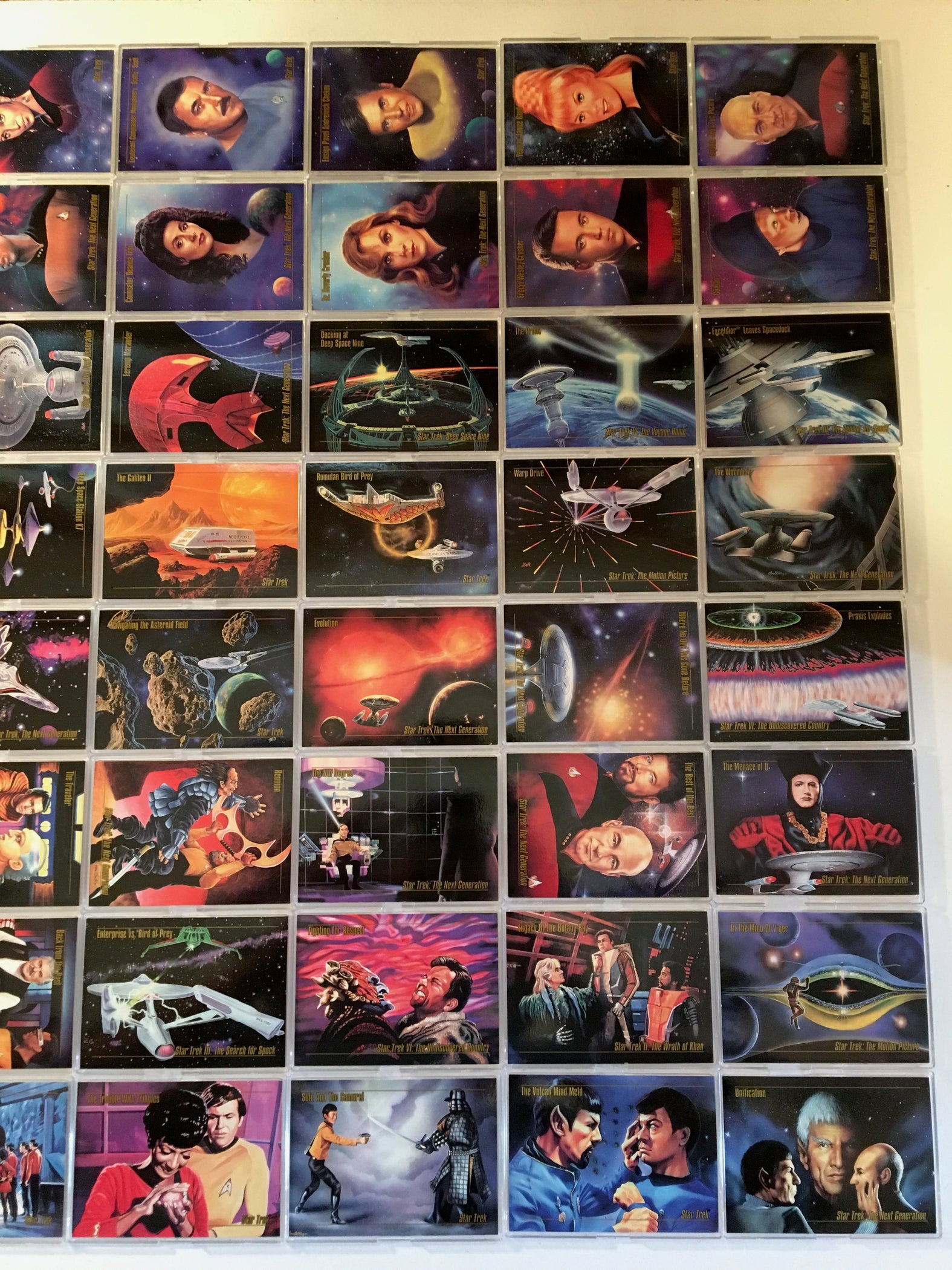 star trek master series cards