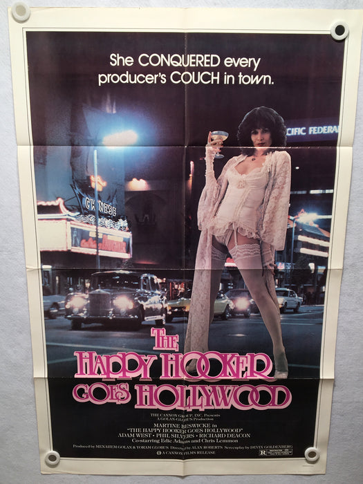 1980 The Happy Hooker Goes Hollywood 1sh Movie Poster 27 X 41 Martine