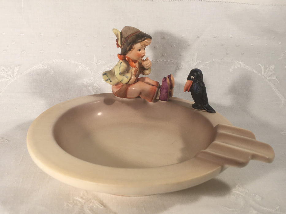 hummel ashtray boy with bird