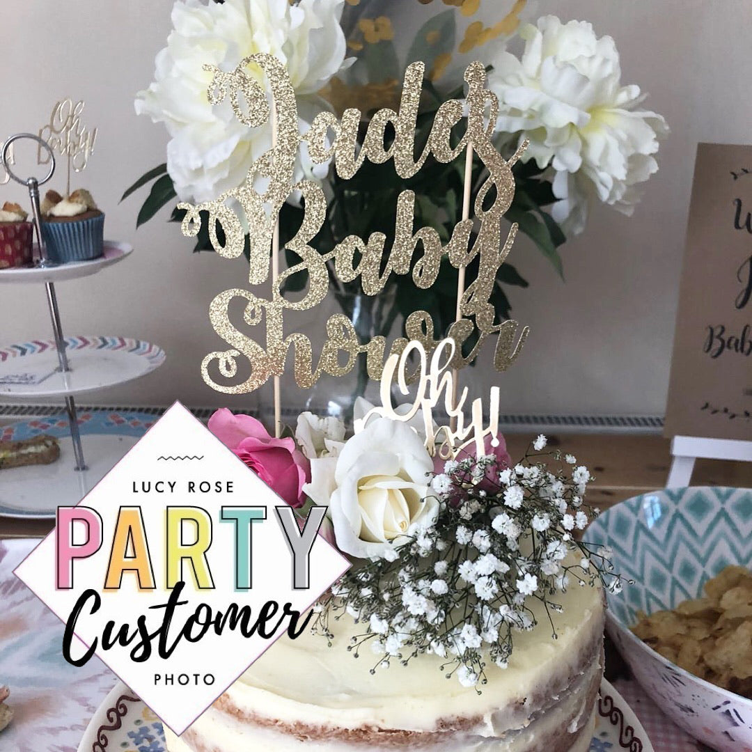 personalised baby shower cake toppers